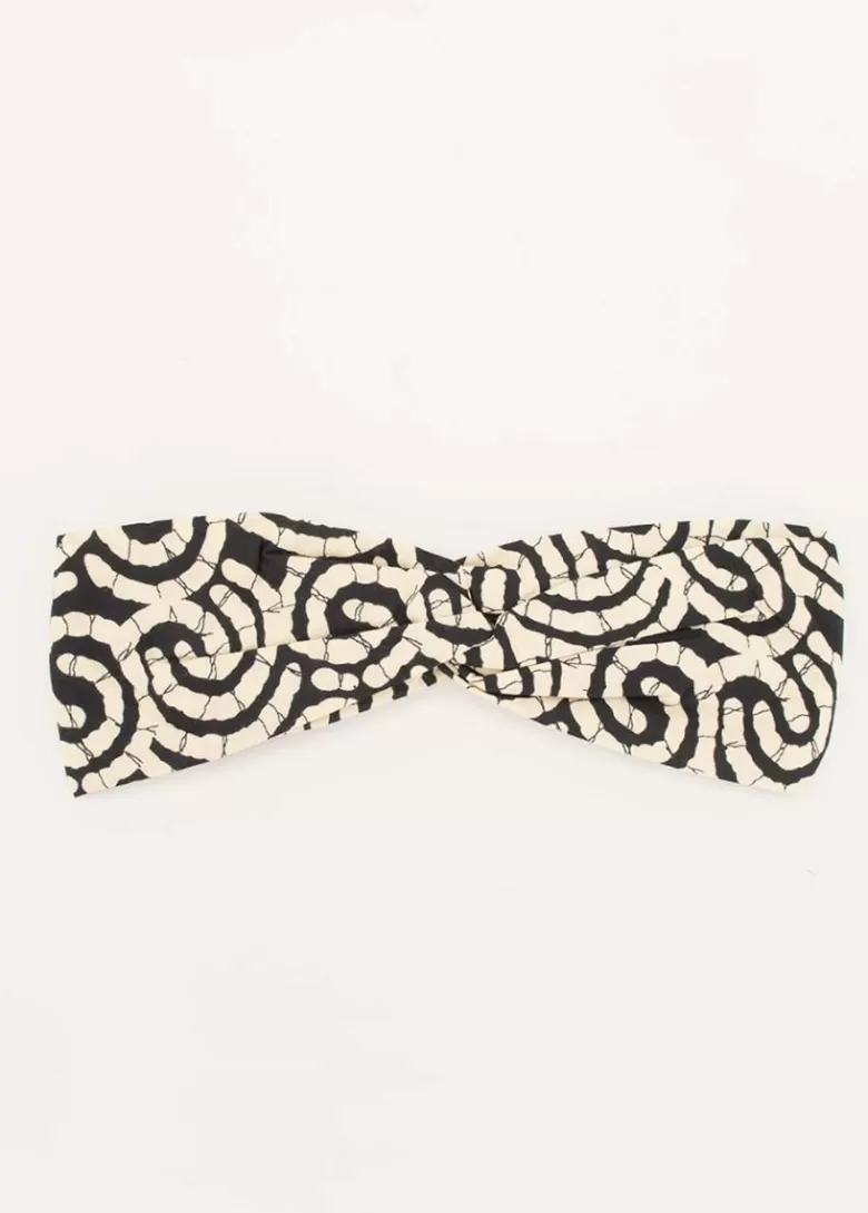 Bandeaux*Coton Du Monde Bandeau africain noeud headband imprimé 25 Beige