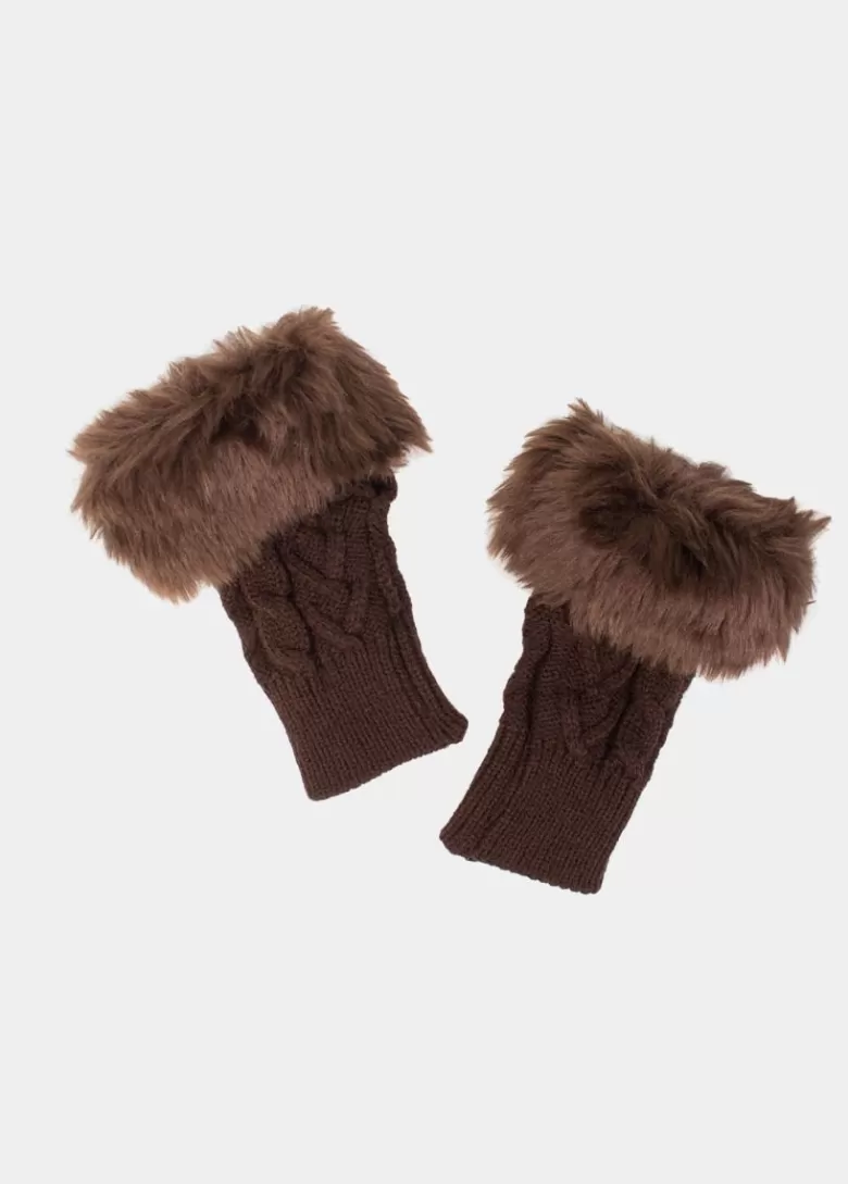 Mitaines / Gants*Coton Du Monde Mitaines Laine Marron