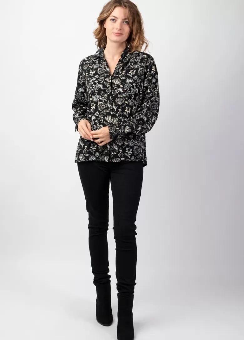Tops*Coton Du Monde Top manches longues en viscose épais BELAE imprimé Orient