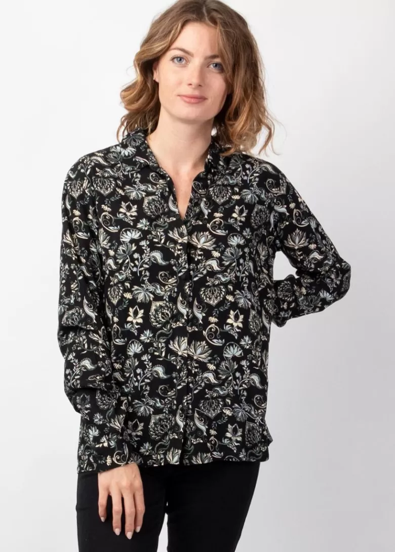 Tops*Coton Du Monde Top manches longues en viscose épais BELAE imprimé Orient