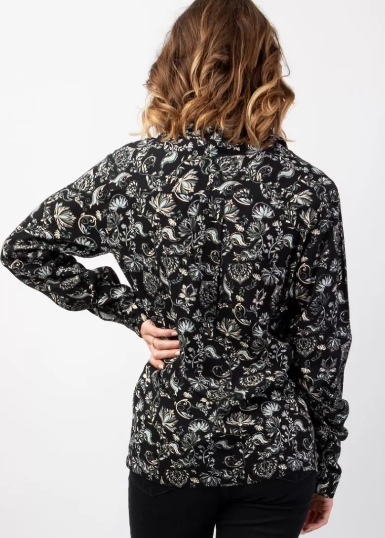 Tops*Coton Du Monde Top manches longues en viscose épais BELAE imprimé Orient