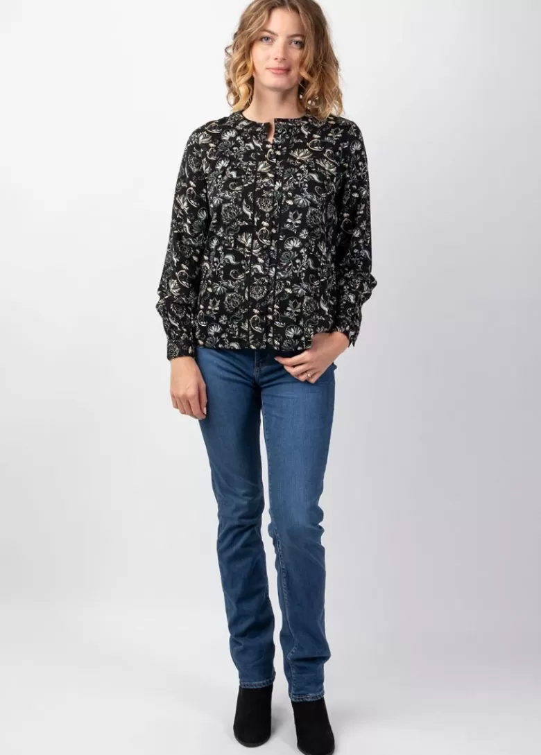 Tops*Coton Du Monde Top manches longues en viscose épais JOE imprimé Orient